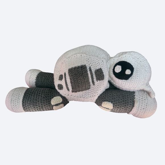 Handmade crochet AT-AT-inspired walker‎ robot plush white/charcoal – OS - Picture 2 of 9